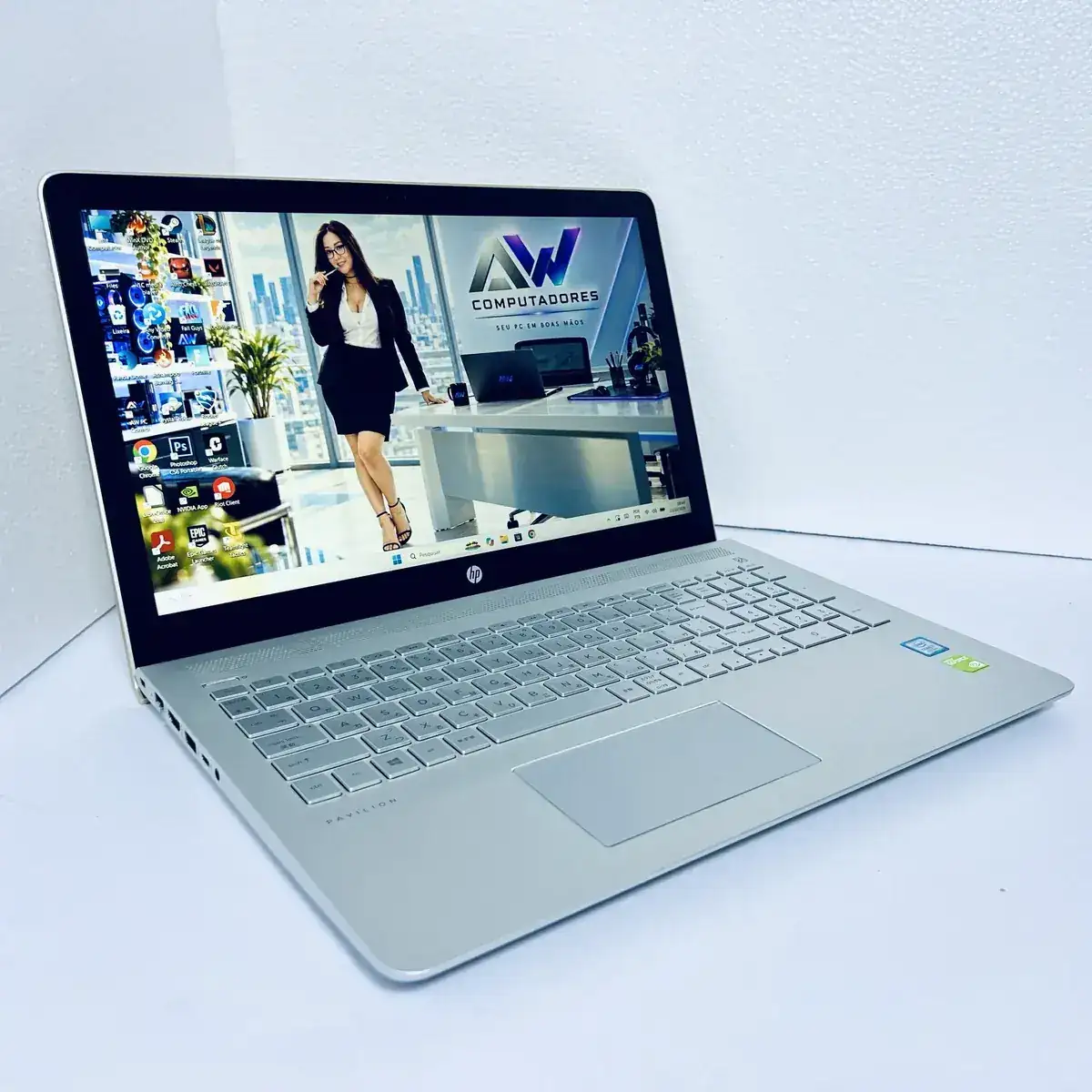 Notebook HP Pavilion i7 8ª geração com placa de vídeo