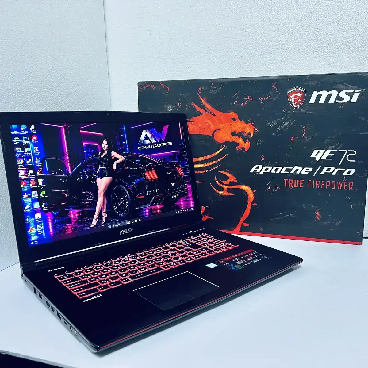 Notebook Gamer MSI GE72 Apache Pro i7 com GTX 1050